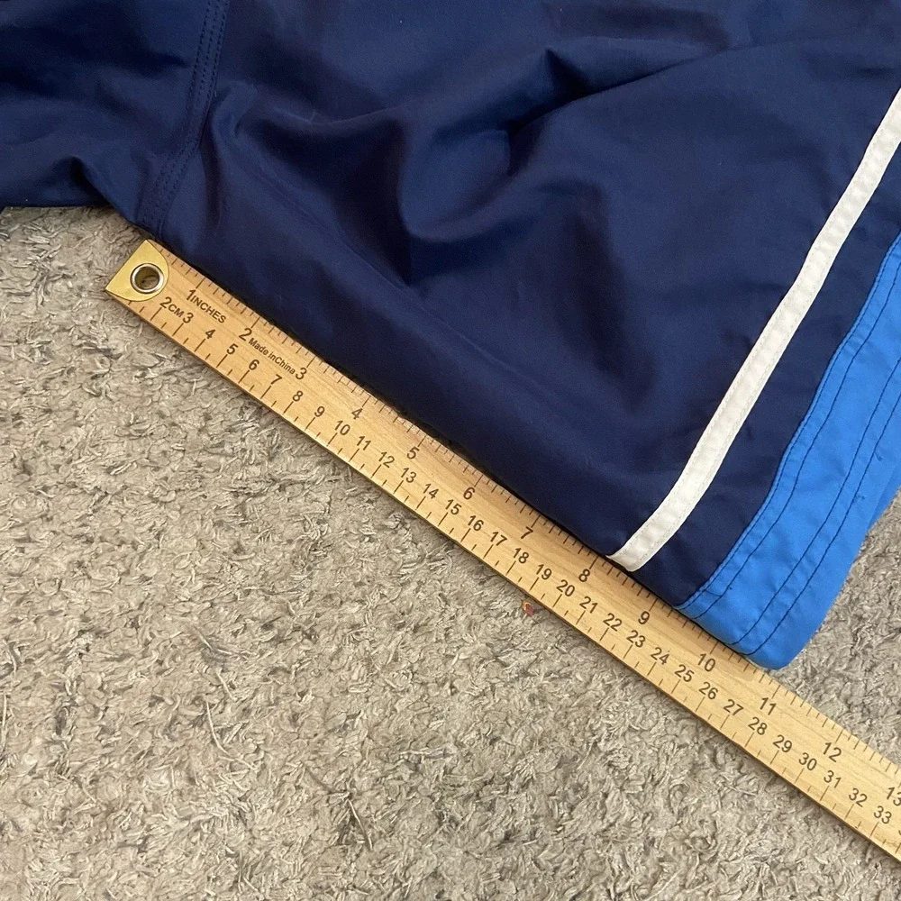 Vintage Nike Swim Trunks Mens XXL Blue Hybrid Mesh Lined Shorts Y2K